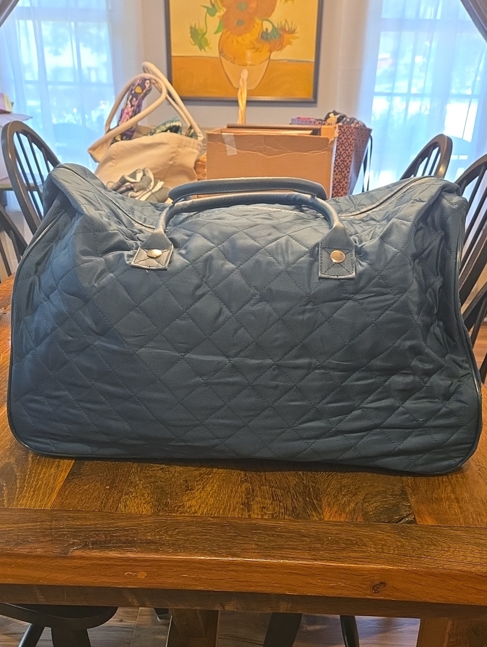 Ulta Beauty Green Rolling Duffle Bag NWT